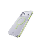 EvoCrystal Glow MagSafe - Apple iPhone 17 Pro Max Case - Green (Glow-In-The-Dark MagSafe ring)