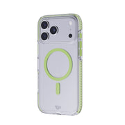 EvoCrystal Glow MagSafe - Apple iPhone 17 Pro Max Case - Green (Glow-In-The-Dark MagSafe ring)