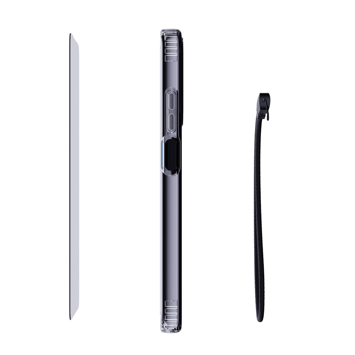 EvoLite Clear + Tempered Glass + Lanyard - Motorola moto g stylus (2026/2025) 3-in-1 Bundle - Clear