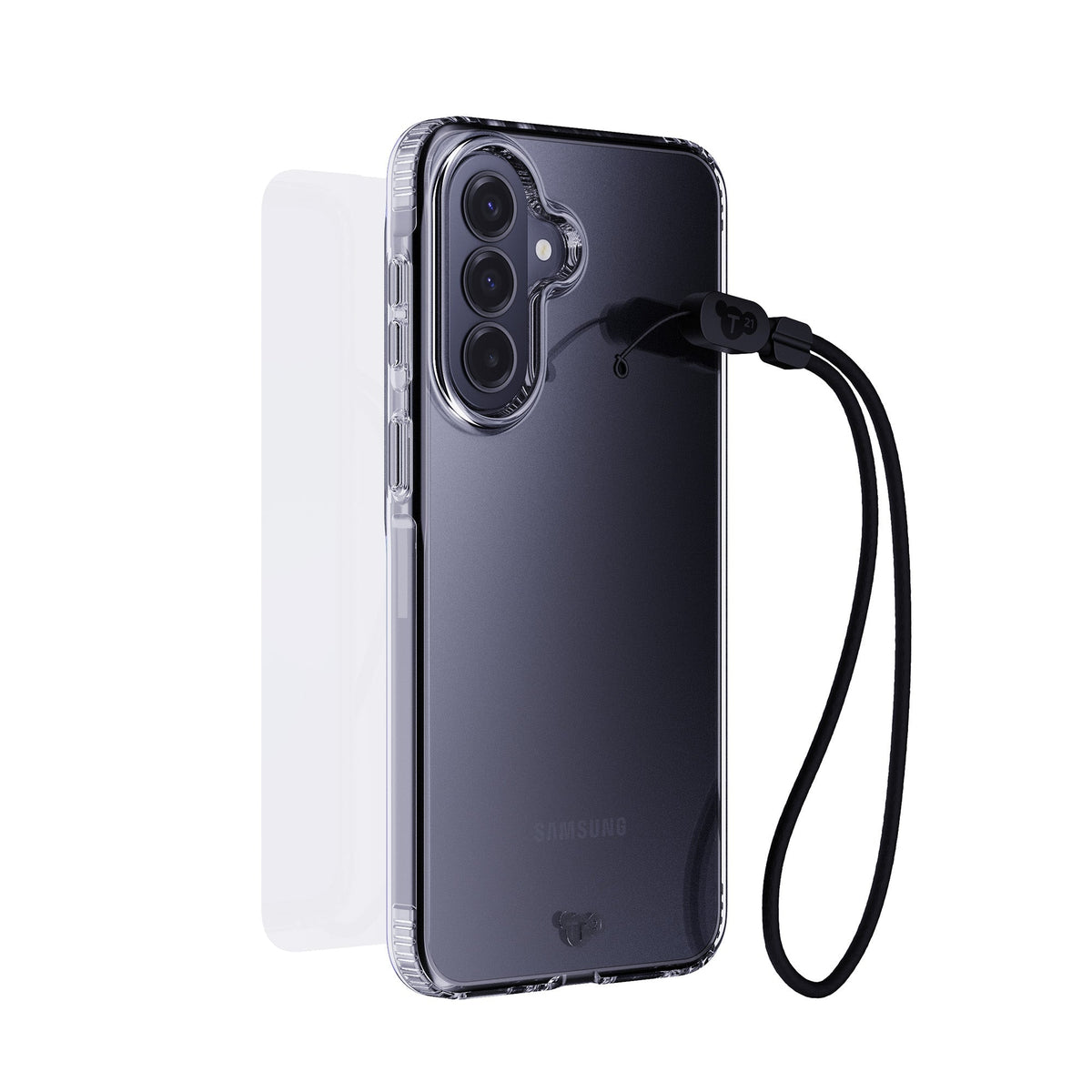 EvoLite Clear + Tempered Glass + Lanyard - Samsung Galaxy A37/A36 3-in-1 Bundle - Clear