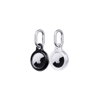 EvoPop - Apple AirTag Case Bundle (x2) - Black & Clear
