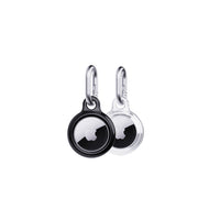 EvoPop - Apple AirTag Case Bundle (x2) - Black & Clear