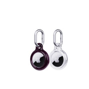 EvoPop - Apple AirTag Case Bundle (x2) - Cherry Lacquer & Clear