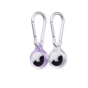 EvoPop - Apple AirTag Case Bundle (x2) - Diamond Dust & Clear