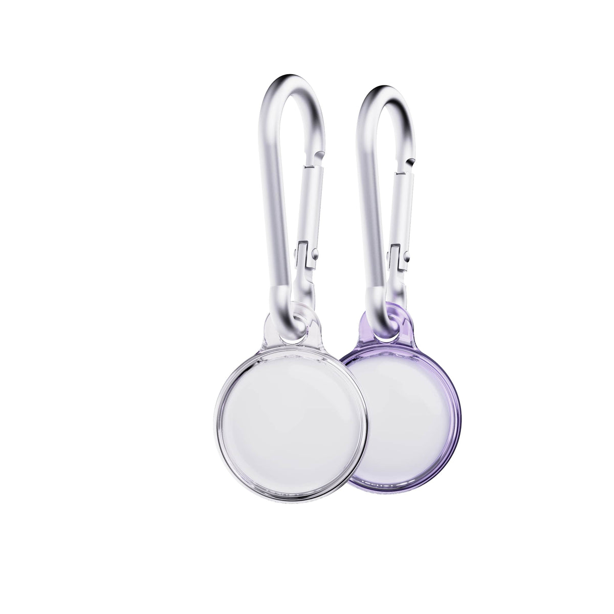 EvoPop - Apple AirTag Case Bundle (x2) - Diamond Dust & Clear