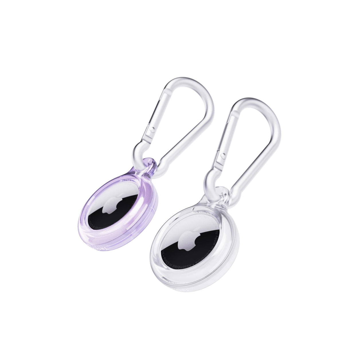 EvoPop - Apple AirTag Case Bundle (x2) - Diamond Dust & Clear