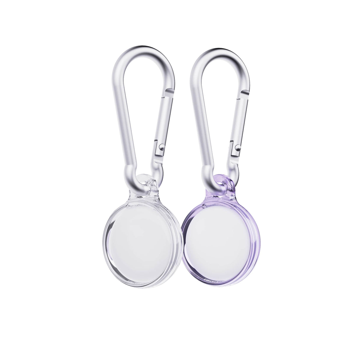 EvoPop - Apple AirTag Case Bundle (x2) - Diamond Dust & Clear