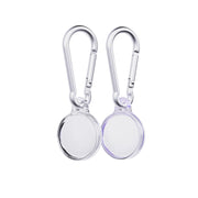 EvoPop - Apple AirTag Case Bundle (x2) - Holographic Purple & Clear