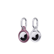 EvoPop - Apple AirTag Case Bundle (x2) - Quartz Pink & Clear