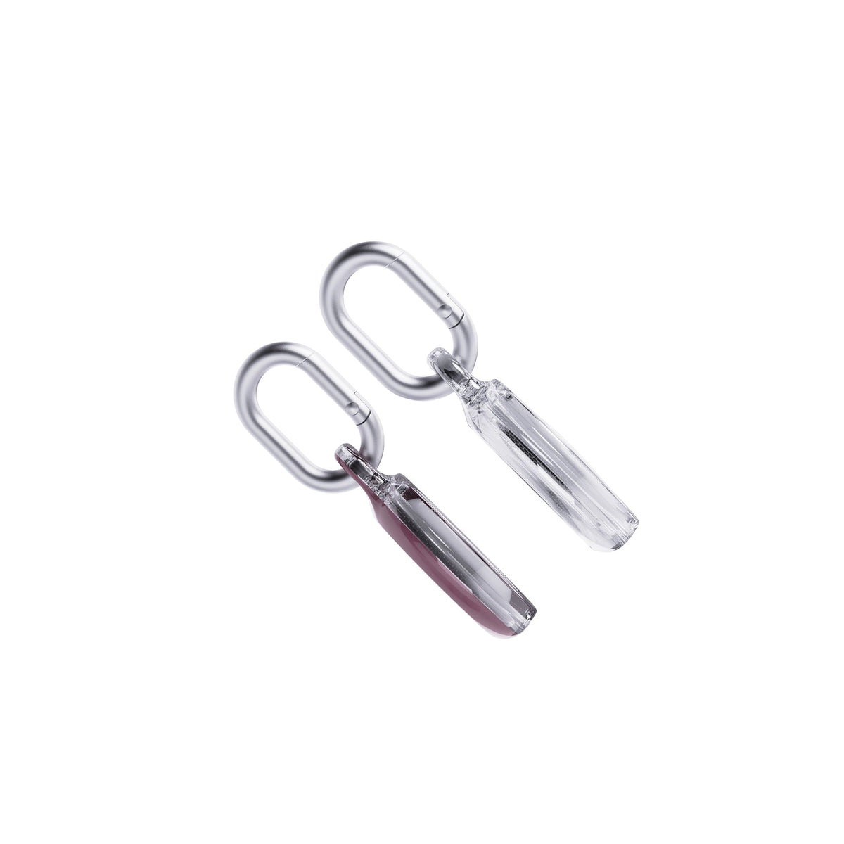 EvoPop - Apple AirTag Case Bundle (x2) - Quartz Pink & Clear