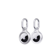 EvoPop - Apple AirTag Case Bundle (x2) - Silver & Clear