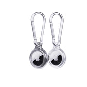EvoPop - Apple AirTag Case Bundle (x2) - Space Grey & Clear