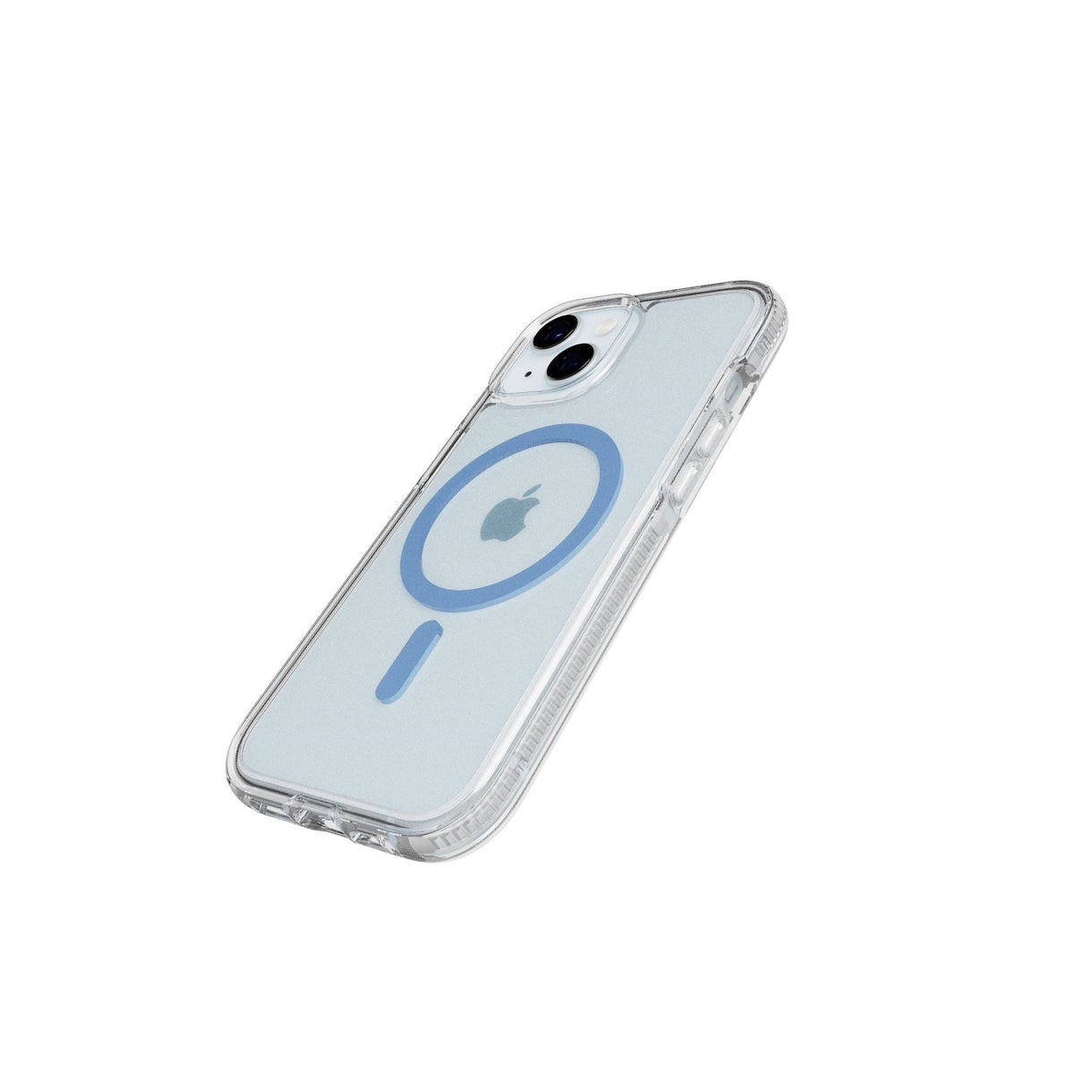 FlexQuartz MagSafe - Apple iPhone 17e/16e/15/14/13 Case - Clear/Blue