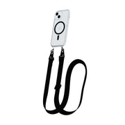 FlexQuartz MagSafe + Cross-Body - Apple iPhone 17e/16e/15/14/13 Bundle - Clear/Black
