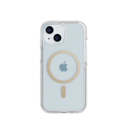 FlexQuartz MagSafe - Apple iPhone 17e/16e/15/14/13 Case - Clear/Gold
