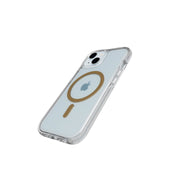 FlexQuartz MagSafe - Apple iPhone 17e/16e/15/14/13 Case - Clear/Gold