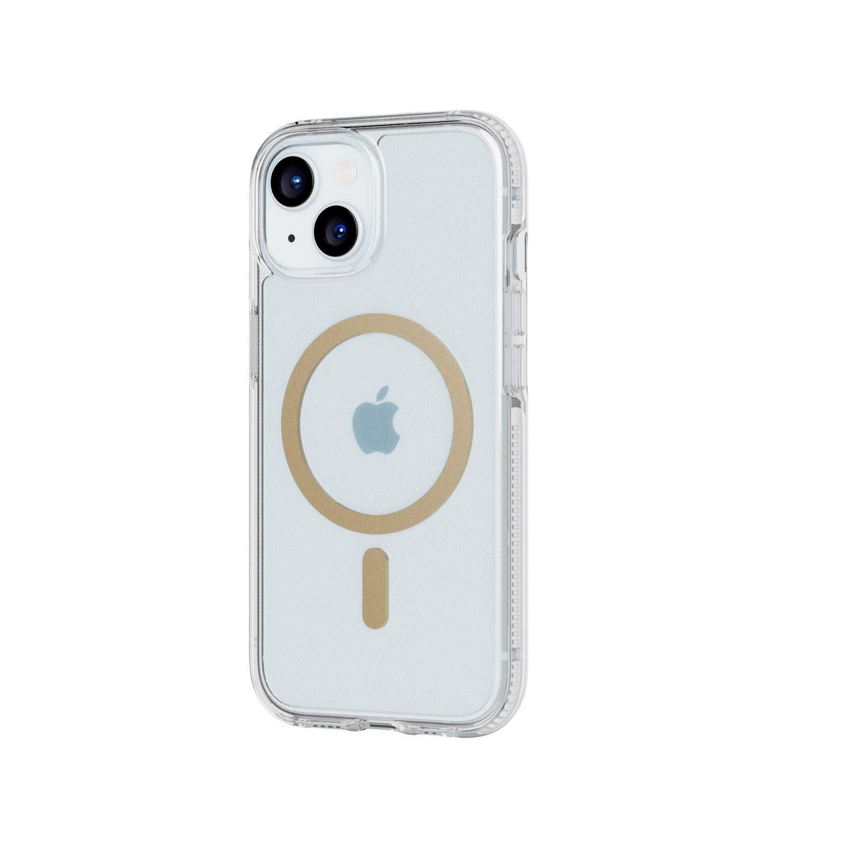 FlexQuartz MagSafe - Apple iPhone 17e/16e/15/14/13 Case - Clear/Gold