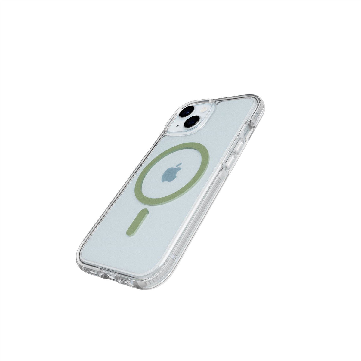 FlexQuartz MagSafe - Apple iPhone 17e/16e/15/14/13 Case - Clear/Green