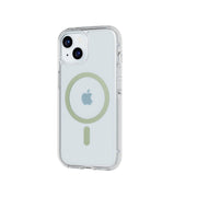 FlexQuartz MagSafe - Apple iPhone 17e/16e/15/14/13 Case - Clear/Green