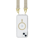 FlexQuartz - Apple iPhone 15 Plus Case MagSafe Compatible with Cross-Body - Gold