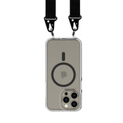 FlexQuartz - Apple iPhone 15 Pro Max Case MagSafe Compatible with Cross-Body - Black