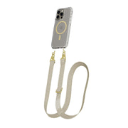 FlexQuartz - Apple iPhone 15 Pro Max Case MagSafe Compatible with Cross-Body - Gold