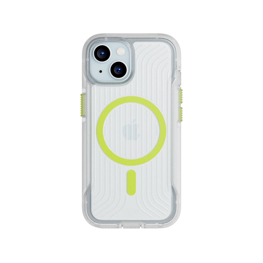 FlexPro MagSafe - Apple iPhone 17e/16e/15/14/13 Case - Clear/Neon (Glow-in-the-Dark)