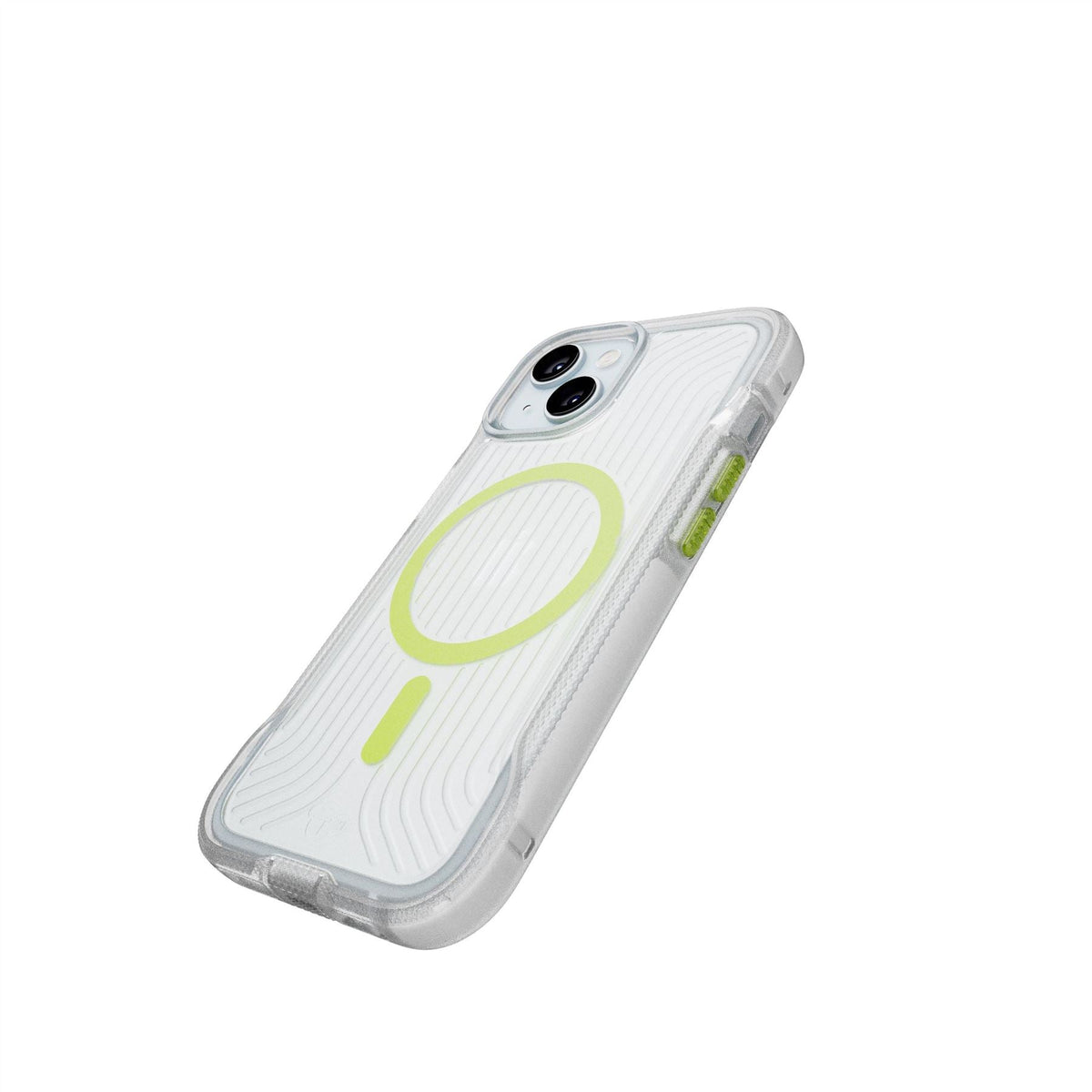 FlexPro MagSafe - Apple iPhone 17e/16e/15/14/13 Case - Clear/Neon (Glow-in-the-Dark)
