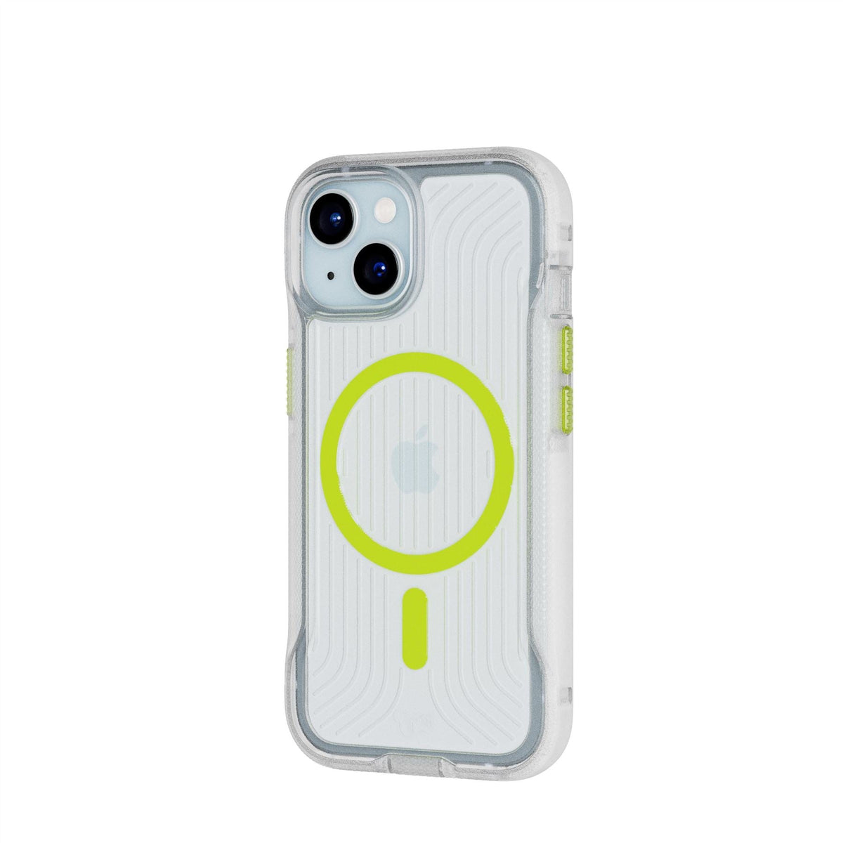 FlexPro MagSafe - Apple iPhone 17e/16e/15/14/13 Case - Clear/Neon (Glow-in-the-Dark)