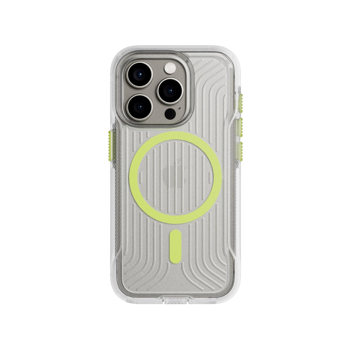 FlexPro - Apple iPhone 15 Pro Case MagSafe Compatible - Clear Glow in the Dark