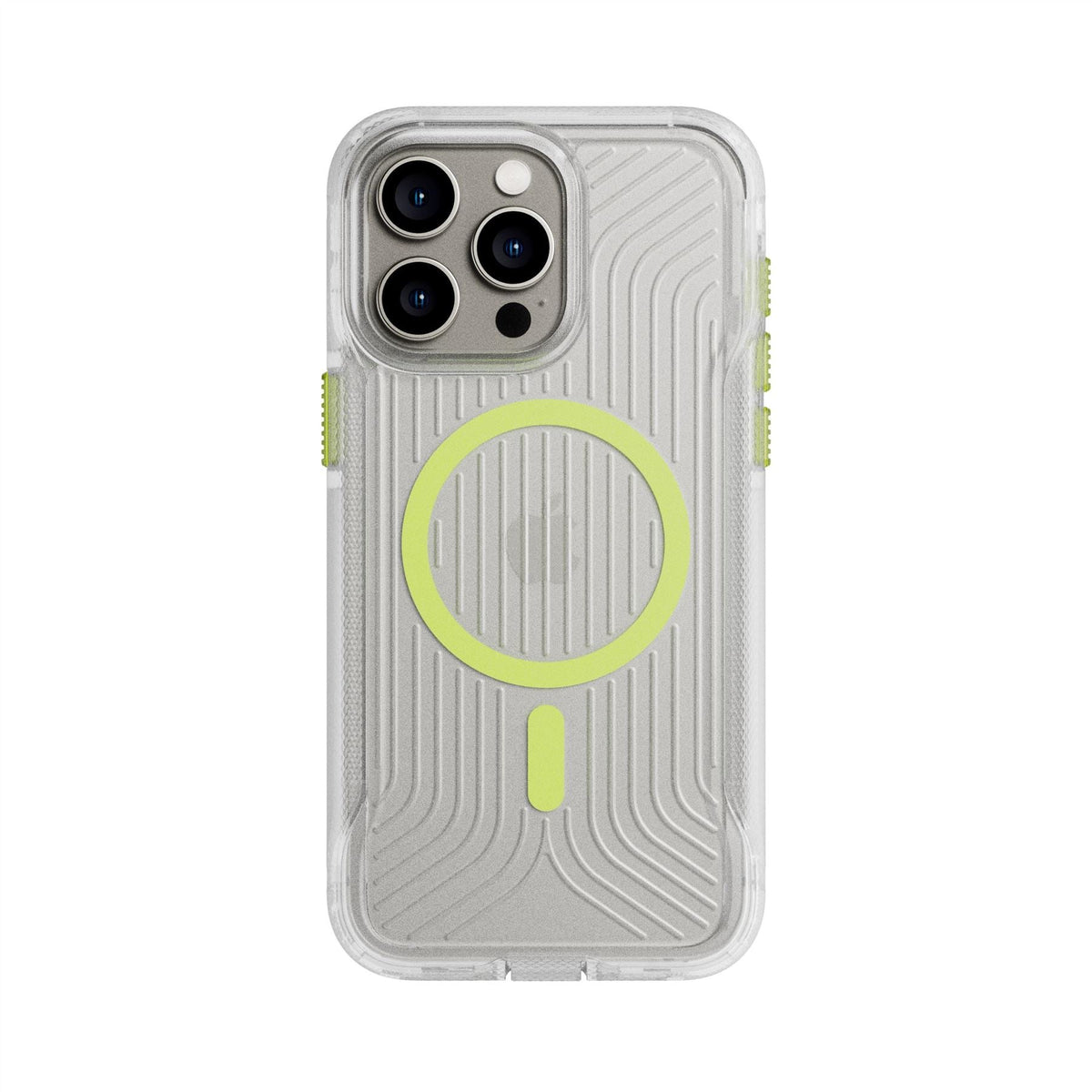 FlexPro - Apple iPhone 15 Pro Max Case MagSafe Compatible - Clear Glow in the Dark