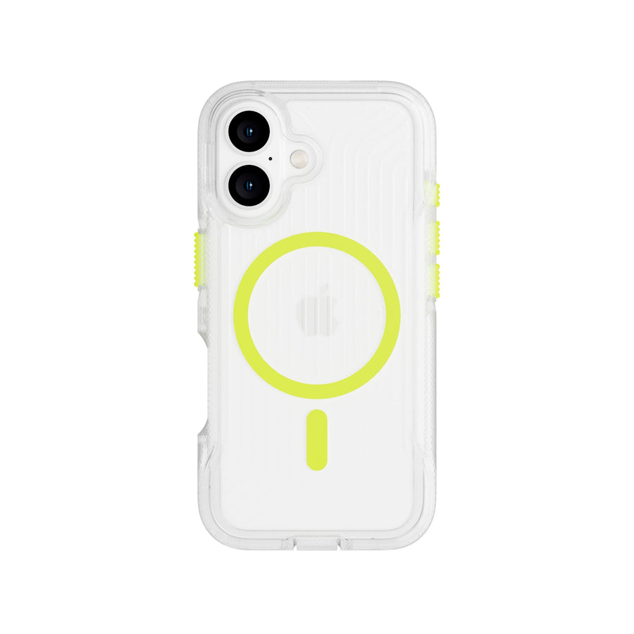 FlexPro - Apple iPhone 16 Case MagSafe Compatible  - Neon Green Glow in the Dark