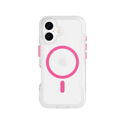 FlexPro - Apple iPhone 16 Case MagSafe Compatible  - Neon Pink/Orange Glow in the Dark