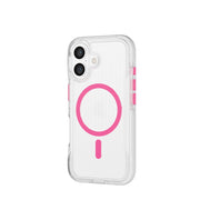 FlexPro - Apple iPhone 16 Case MagSafe Compatible  - Neon Pink/Orange Glow in the Dark