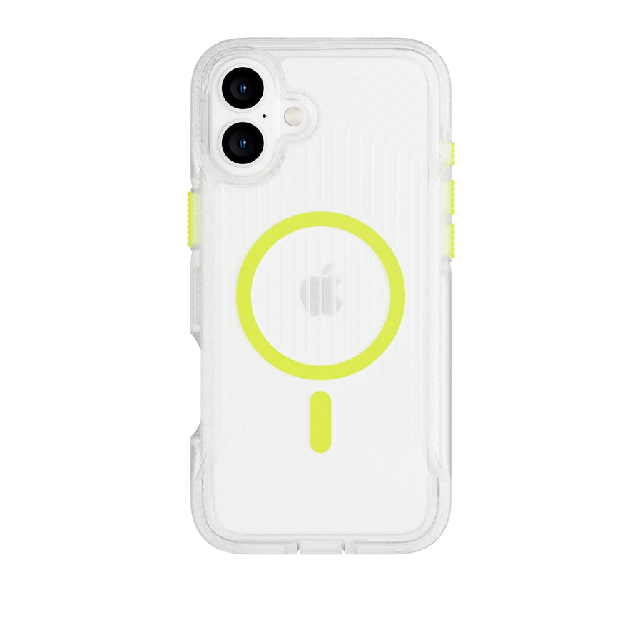 FlexPro - Apple iPhone 16 Plus Case MagSafe Compatible - Neon Green Glow in the Dark