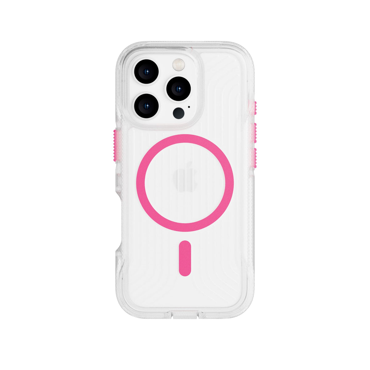 FlexPro - Apple iPhone 16 Pro Case MagSafe Compatible  - Neon Pink/Orange Glow in the Dark