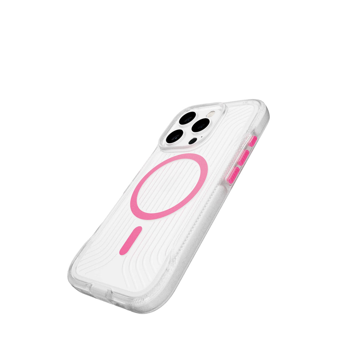 FlexPro - Apple iPhone 16 Pro Case MagSafe Compatible  - Neon Pink/Orange Glow in the Dark