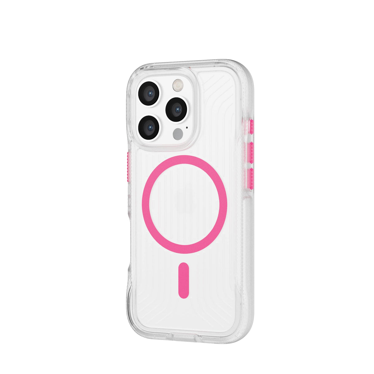 FlexPro - Apple iPhone 16 Pro Case MagSafe Compatible  - Neon Pink/Orange Glow in the Dark