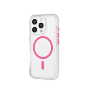 FlexPro - Apple iPhone 16 Pro Case MagSafe Compatible  - Neon Pink/Orange Glow in the Dark