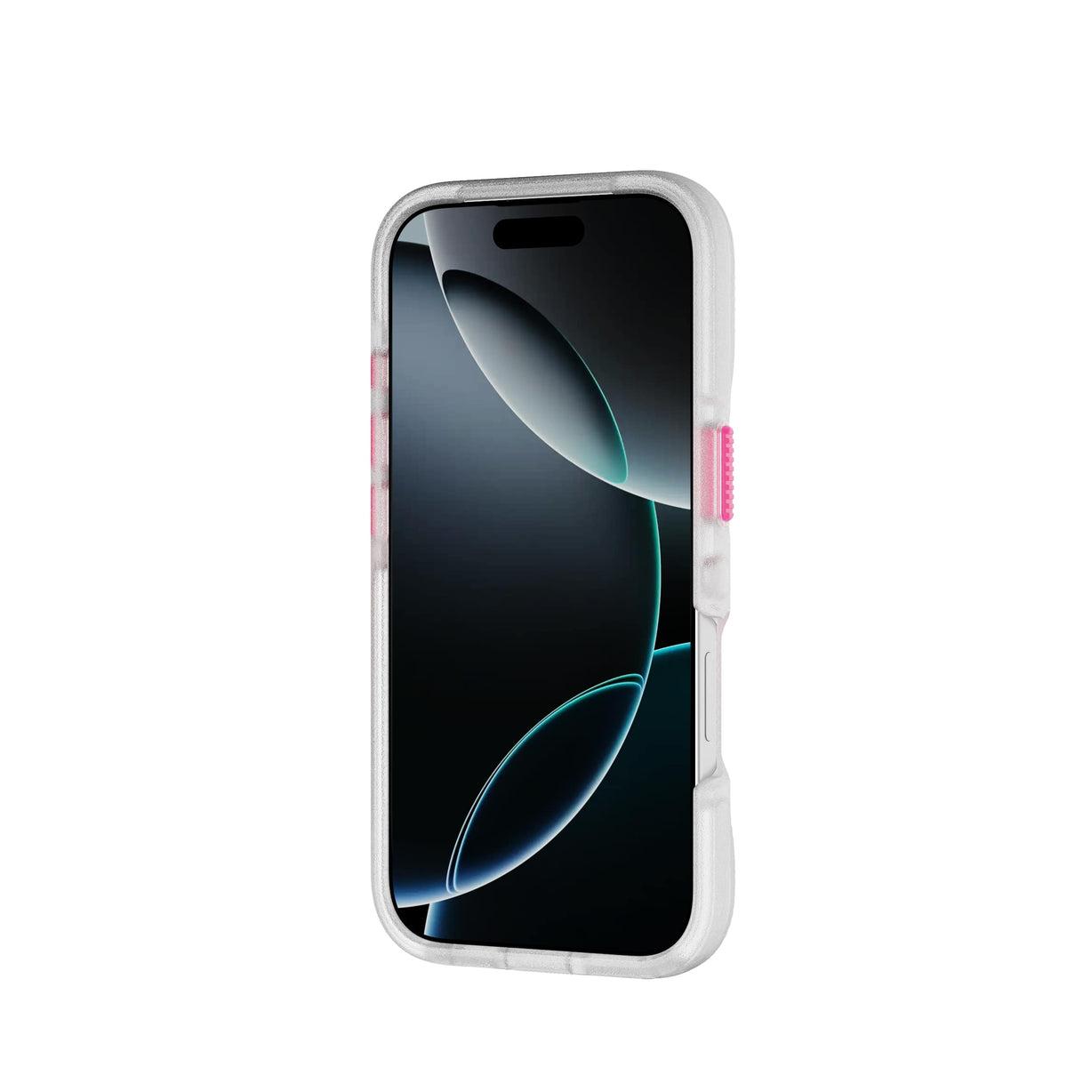 FlexPro - Apple iPhone 16 Pro Case MagSafe Compatible  - Neon Pink/Orange Glow in the Dark