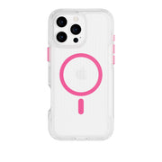 FlexPro - Apple iPhone 16 Pro Max Case MagSafe Compatible - Neon Pink/Orange Glow in the Dark