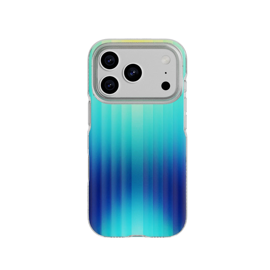 FlexQuartz MagSafe - Apple iPhone 17 Pro Case - Ombre Blue/Green