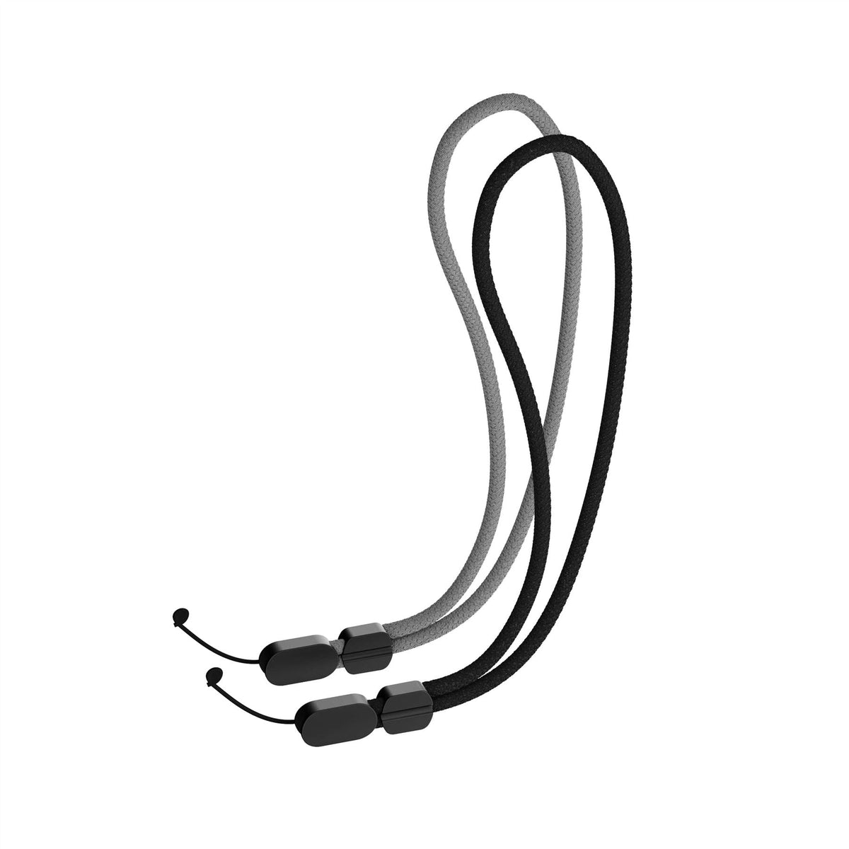Wrist Lanyard Bundle (2-pack) - Universal Wrist Strap - Black & Grey