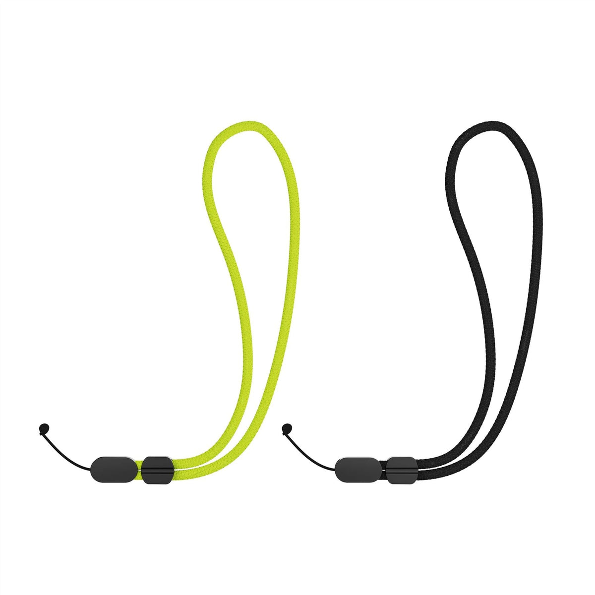 Wrist Lanyard Bundle (2-pack) - Universal Wrist Strap - Black & Cyber Lime