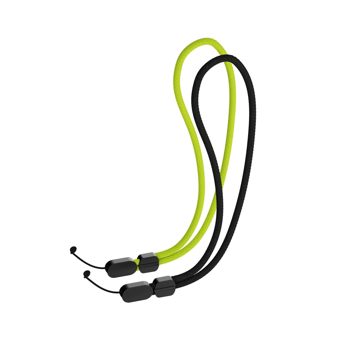 Wrist Lanyard Bundle (2-pack) - Universal Wrist Strap - Black & Cyber Lime